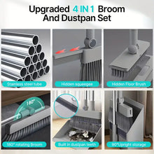 4-in-1 Magic Cleaning Kit 🧹 | Smart Broom + Dustpan + Scraper + Squeegee