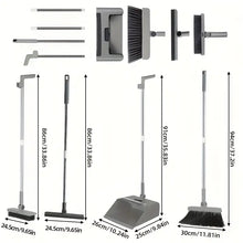 4-in-1 Magic Cleaning Kit 🧹 | Smart Broom + Dustpan + Scraper + Squeegee