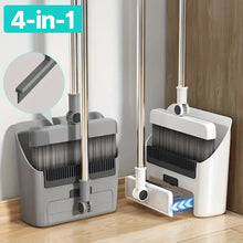 4-in-1 Magic Cleaning Kit 🧹 | Smart Broom + Dustpan + Scraper + Squeegee